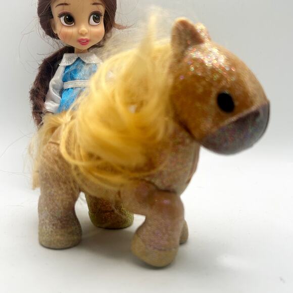 Disney Animators' Collection Mini Doll Play Set Belle And Animal Friends Glitter - Picture 9 of 9